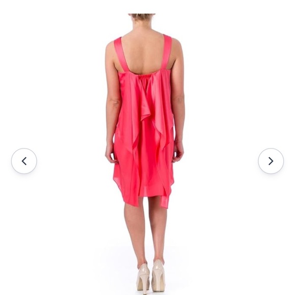 Kenneth Cole New York Pink Ruffle Mini Dress Size 2 - Picture 4 of 11